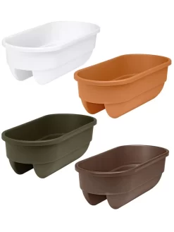 2' X 4' Railing Planter, 25" -Garden Supplies Store 34336 001E tif