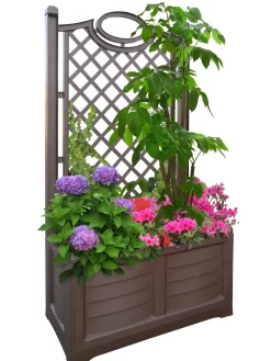 Separate Flower Box With Trellis 18 Separate Flower Box With Trellis -Garden Supplies Store 3 4 crop 8613626 04V
