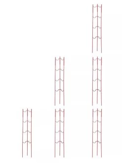 Stacking Tomato Ladders, Set Of 6 -Garden Supplies Store 40309 Red stacking tomato ladders set of 6 red tif