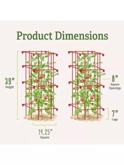 Tomato Cages, Set Of 4 -Garden Supplies Store 8587040 1