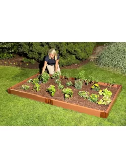 Classic Sienna Composite Raised Bed, 5-1/2" High With 2" Boards -Garden Supplies Store 8588260 01v
