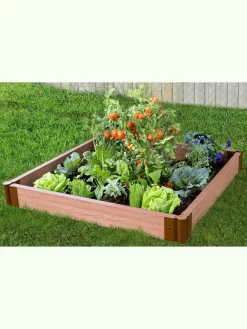 Classic Sienna Composite Raised Bed, 5-1/2" High With 2" Boards -Garden Supplies Store 8588270 02v