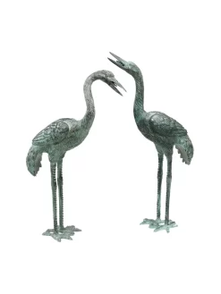 Bronze Crane Statues, Small