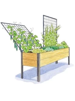 Space-Maker Pivoting Trellis, 8' -Garden Supplies Store 8590367 SMTrellis 8ft tif