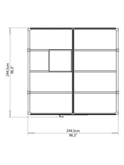 Canopia® By Palram Glory™ Greenhouse, 8' -Garden Supplies Store 8591547 14v