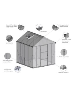 Canopia® By Palram Glory™ Greenhouse, 8' -Garden Supplies Store 8591547 17v