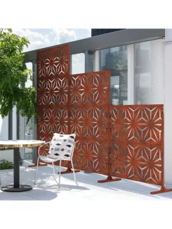 Veradek 2-Panel Privacy Screen Set, Star -Garden Supplies Store 8599214 04v