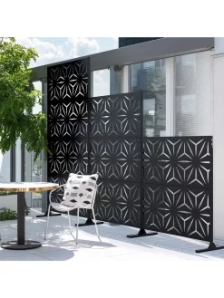 Veradek 2-Panel Privacy Screen Set, Star -Garden Supplies Store 8599214 08v
