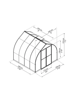 Canopia® By Palram Bella™ Greenhouse, 8' -Garden Supplies Store 8599337 08v