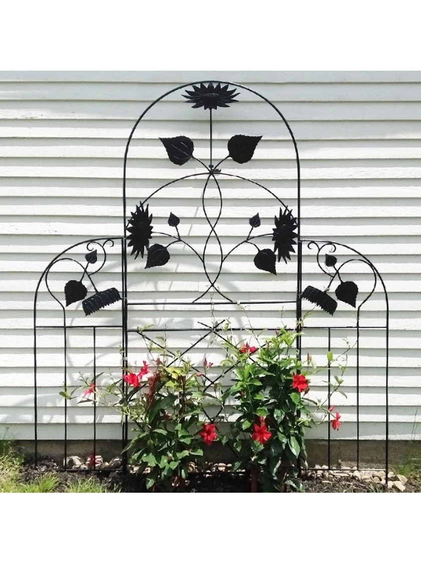 Achla Designs Sunflower Trellis Side Panels, Set Of 2 2 Achla Designs Sunflower Trellis Side Panels, Set Of 2 - Image 2