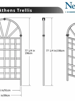 Athens Vinyl Trellis -Garden Supplies Store 8599766 03V tif
