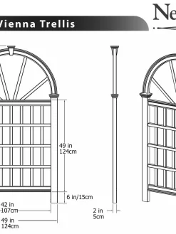 Vienna Vinyl Trellis -Garden Supplies Store 8599767 03V tif