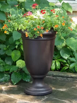 Ellington Self-Watering Urn Planter, 24" -Garden Supplies Store 8600110 02V tif