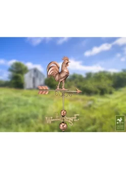 Bantam Rooster Copper Weathervane -Garden Supplies Store 8600280 04v