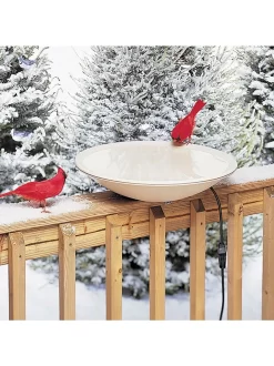 Birds Choice ® Heated Birdbath With Deck Mount