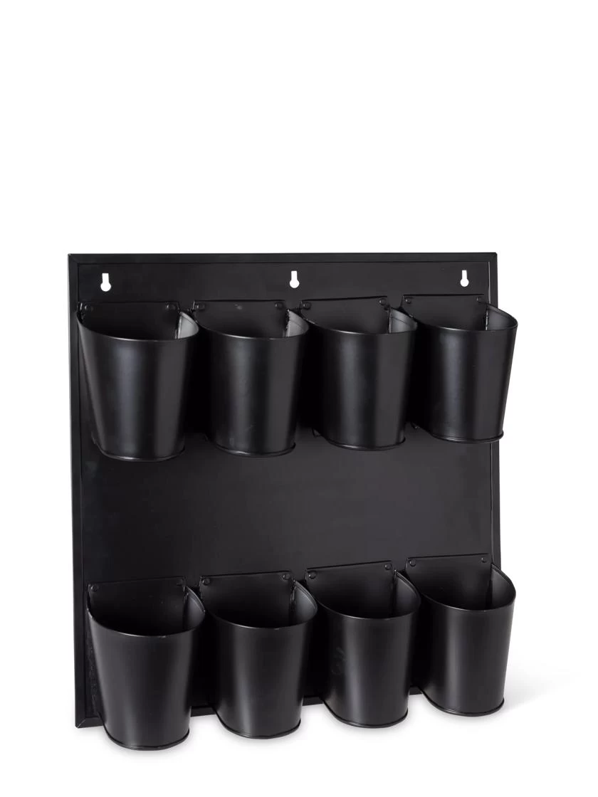 8 Pot Metal Wall Planter 2 8 Pot Metal Wall Planter - Image 2