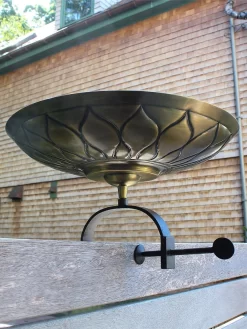 Achla Designs African Daisy Birdbath With Over-the-Rail Bracket -Garden Supplies Store 8609295 02v