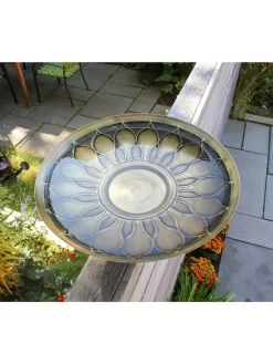 Achla Designs African Daisy Birdbath With Over-the-Rail Bracket -Garden Supplies Store 8609295 03v