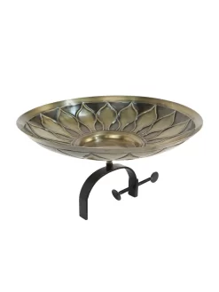 Achla Designs African Daisy Birdbath With Over-the-Rail Bracket -Garden Supplies Store 8609295 04v