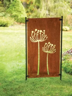 Queen Anne's Lace Corten Steel Screen -Garden Supplies Store 8609526 00526 tif