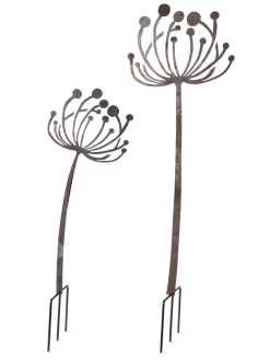 Queen Anne's Lace Garden Stake Set Of 2 -Garden Supplies Store 8610210 8091 tif