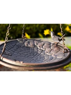 Floral Motif Hanging Birdbath -Garden Supplies Store 8610562 01v