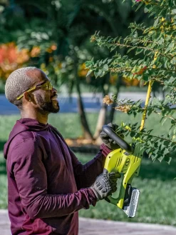 Sun Joe 24V-HT22-LTE 24-Volt ION+ Cordless Hedge Trimmer Kit | 22-Inch | W/ 2.0-Ah Battery And Charger -Garden Supplies Store 8610657 06v