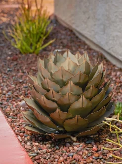 Desert Steel Artichoke Agave Sculpture -Garden Supplies Store 8610761 042v