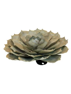 Desert Steel Blue Rose Succulent Sculpture -Garden Supplies Store 8610765 01v desert steel blue rose succulent medium