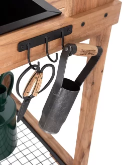 Dynamic Acacia Potting Bench With Soil Reservoir -Garden Supplies Store 8611009 004