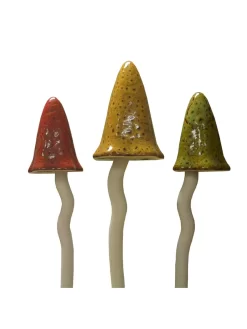 Potting Shed Tinkling Toadstool Sculptures, Set Of 3 -Garden Supplies Store 8611730 au 02v potting shed tinkling toadstool sculptures set of 3 autumn