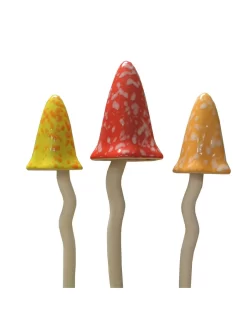 Potting Shed Tinkling Toadstool Sculptures, Set Of 3 -Garden Supplies Store 8611730 sum 04v potting shed tinkling toadstool sculptures set of 3 summer