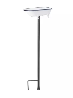 White Enamel Bathtub Birdbath -Garden Supplies Store 8612266 03V jpeg
