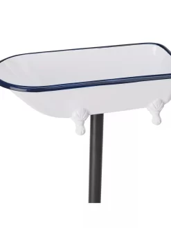 White Enamel Bathtub Birdbath -Garden Supplies Store 8612266 04V jpeg