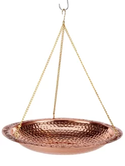 Copper Hanging Birdbath, 18" -Garden Supplies Store 8612268 03v