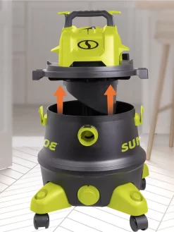 Sun Joe® 8-Gal 1200W 6.5 Pk HP Wet/Dry Shop Vac, HEPA,w/Cleaning Attachments 11 Sun Joe® 8-Gal 1200W 6.5 Pk HP Wet/Dry Shop Vac, HEPA,w/Cleaning Attachments -Garden Supplies Store 8612522 07v