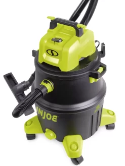 Sun Joe® 12-Gal 1200W 6.5 Pk HP Wet/Dry Shop Vac, HEPA Filtration, Wheeled W/Attachments