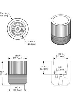 Arden Round Planter -Garden Supplies Store 8613267 01V tif