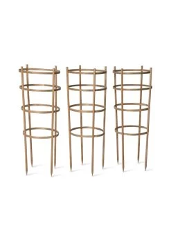Bamboo Tomato Cages, Set Of 3 -Garden Supplies Store 8613426 4679 bamboo tomato cages 3
