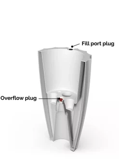 Sedona Tall Planter, 28" Height -Garden Supplies Store 8613525 08V