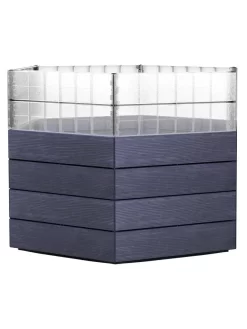 Modular Hexagon Raised Bed Kit With Translucent Panels, 28.5"