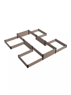 Terraced H-Shape Garden Bed