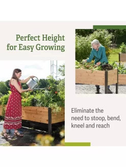 Self-Watering Elevated Planter Box, 2' X 8' -Garden Supplies Store b00eow8fhu raisedbed benefits 1